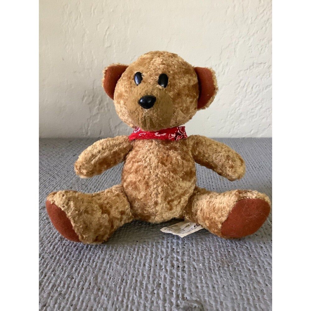 Kuddle Me Toys Tan / Brown Dog Plush 6 Inch Puppy Stuffed Animal Toy VERY GOOD